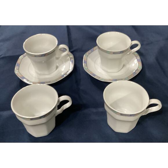 Christopher Stuart SOUTHWEST Cups & Saucers - 6 Piece Set - Picture 2 of 10